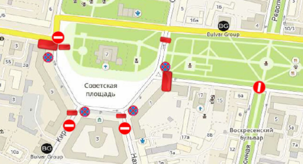 В Ярославле в субботу перекроют две площади