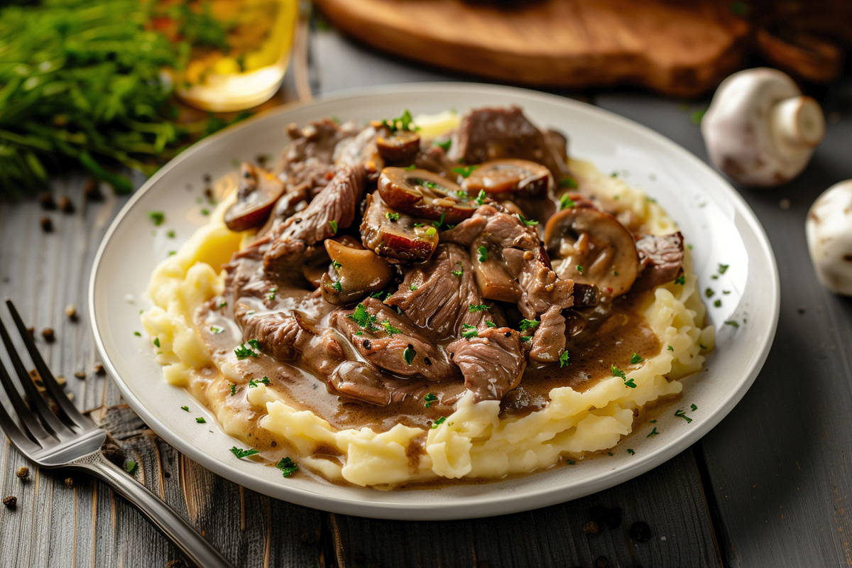 Бефстроганов или мясо по-строгановски