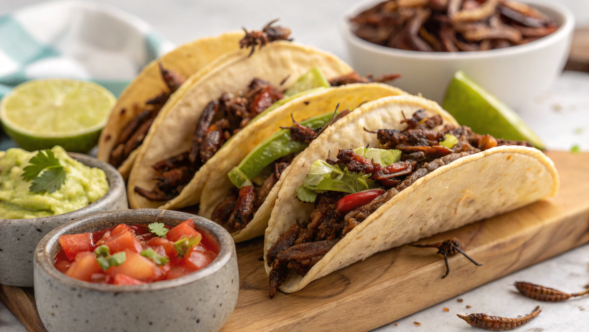 Фото: Тако с кузнечиками 