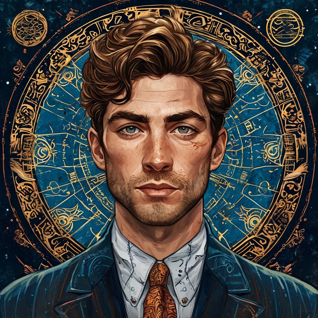 Знак зодиака Лев. Изображение сгенерировано ИИ "Шедеврум"