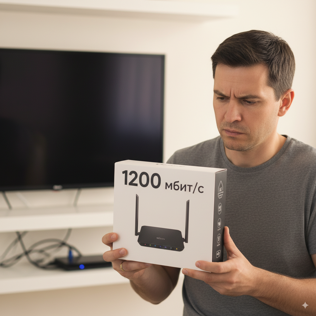 Выбираете роутер? Не дайте себя обмануть! Узнайте, почему надпись «AC1200» на коробке не гарантирует быстрый интернет. Объясняем, как всего одна строчка в характеристиках спасет вас от разочарования и сэкономит деньги. Читайте, чтобы не переплачивать за маркетинг и получить роутер под свою скорость.