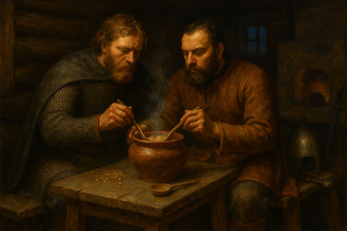 Ритуал примерения князей за общим катлом каши