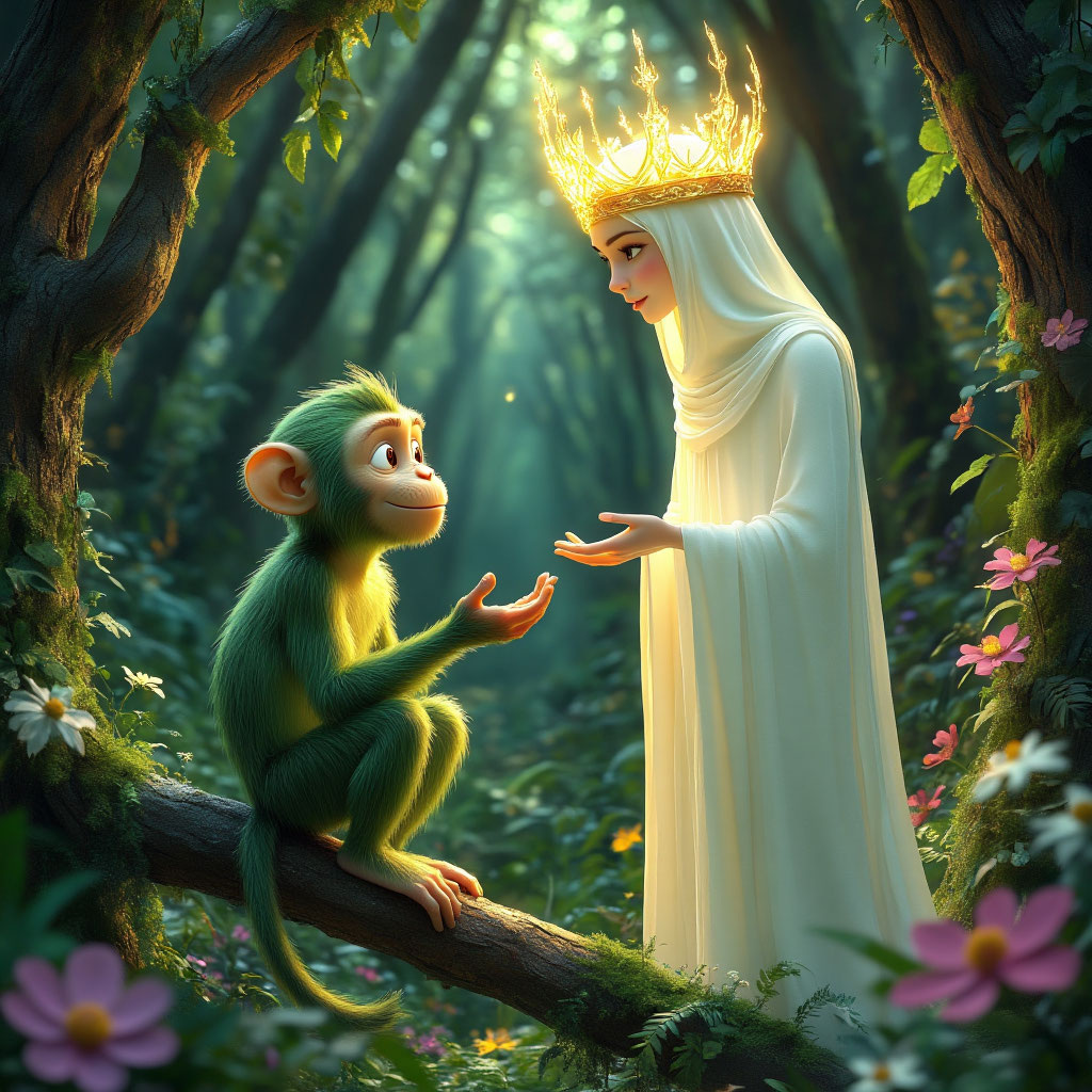 Обезьянка Чучка и дух леса глазами Алисы про