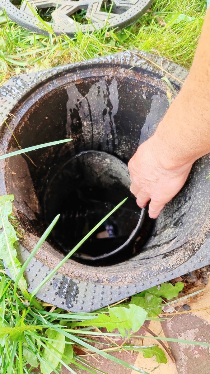 В приёмном колодце - сухо!