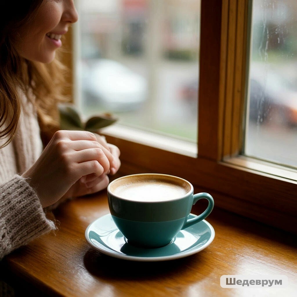 Моё счастливое утро по версии нейросети Шедеврум. Сгенерировано по запросу автора.