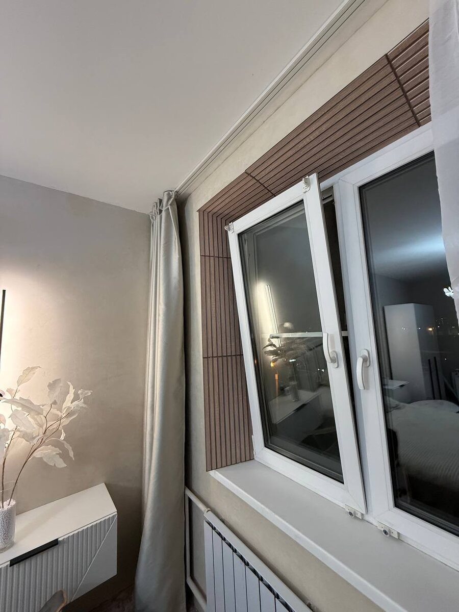 Оконные откосы с панелями под дерево Бук Энглера от бренда Центурион