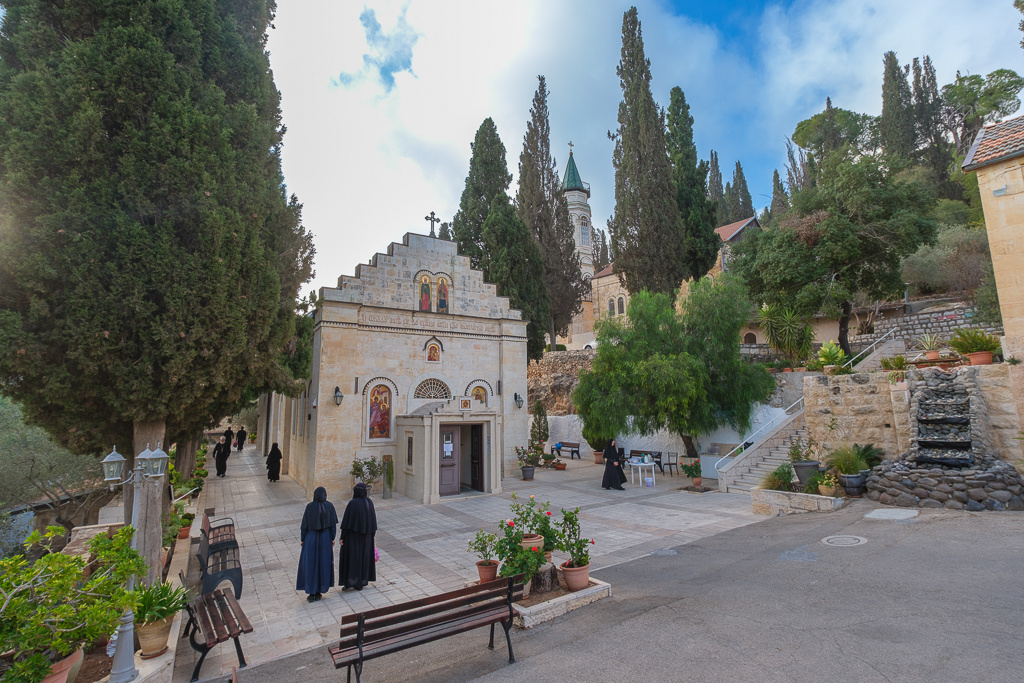 Горненский женский монастырь в Иерусалиме. Здесь проживают паломники