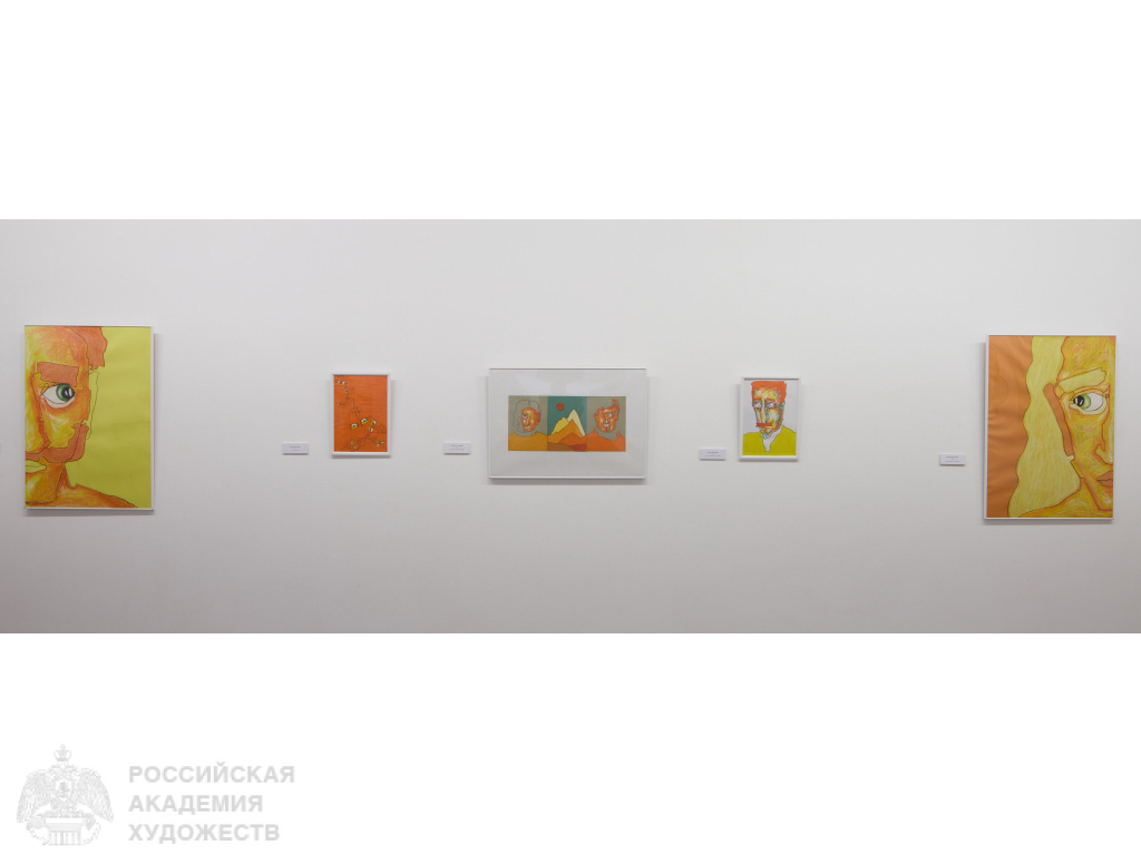 Фрагмент экспозиции «Танец линий в тени гор» Мариами Басиладзе в МВК РАХ (Москва, Пречистенка, 19). Фото: Виктор Берёзкин, пресс-служба РАХ.