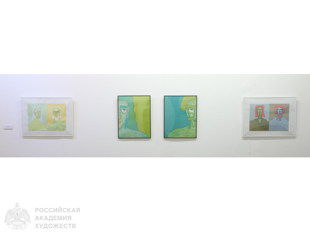 Фрагмент экспозиции «Танец линий в тени гор» Мариами Басиладзе в МВК РАХ (Москва, Пречистенка, 19). Фото: Виктор Берёзкин, пресс-служба РАХ.