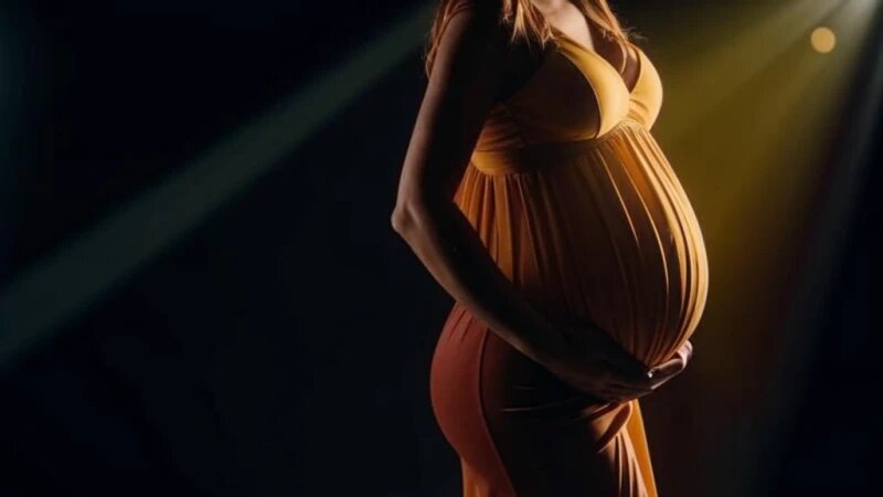     Беременная девушка. fusionbrain.ai