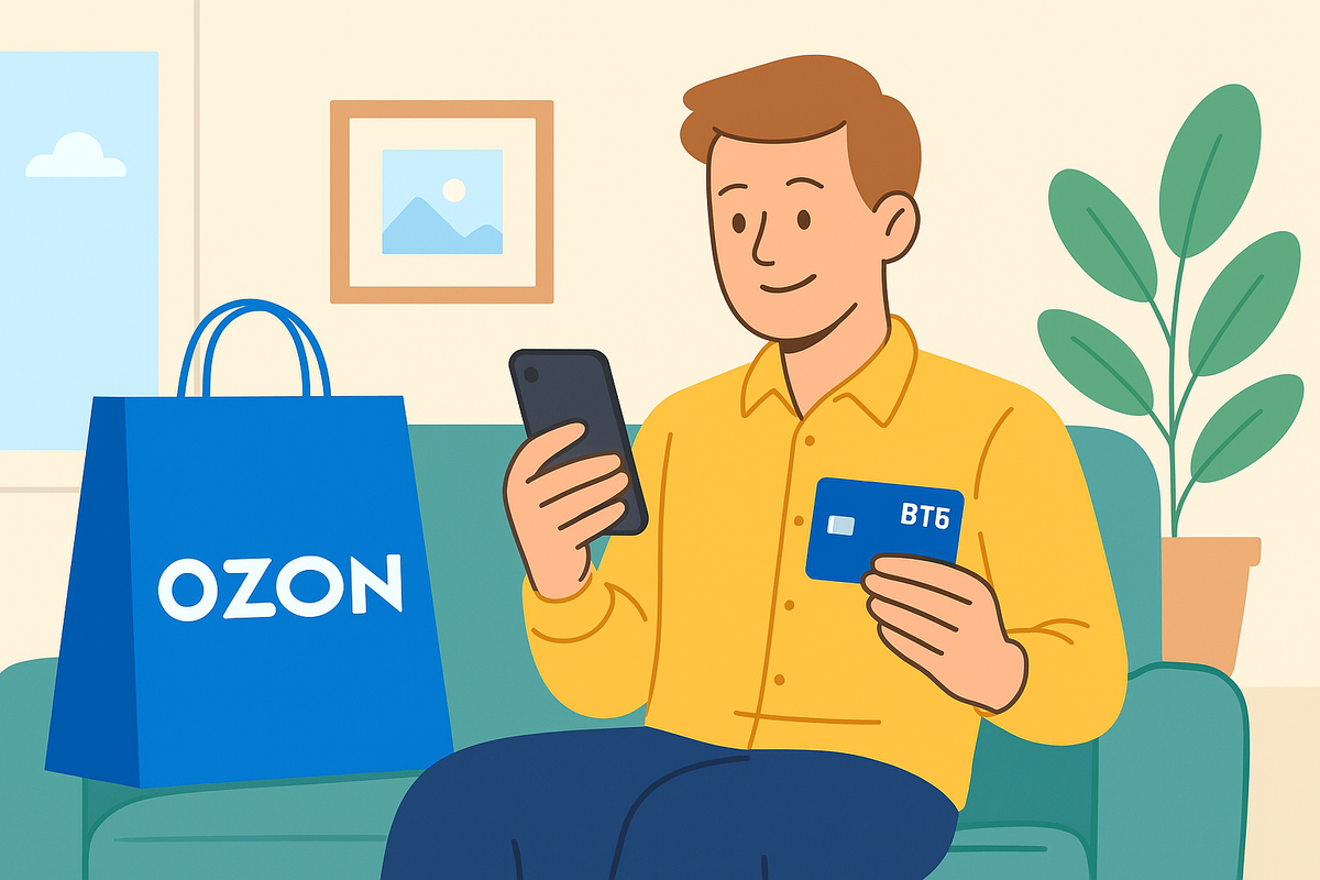 Акция от ВТБ - сертификат на 1 500 ₽ на Ozon