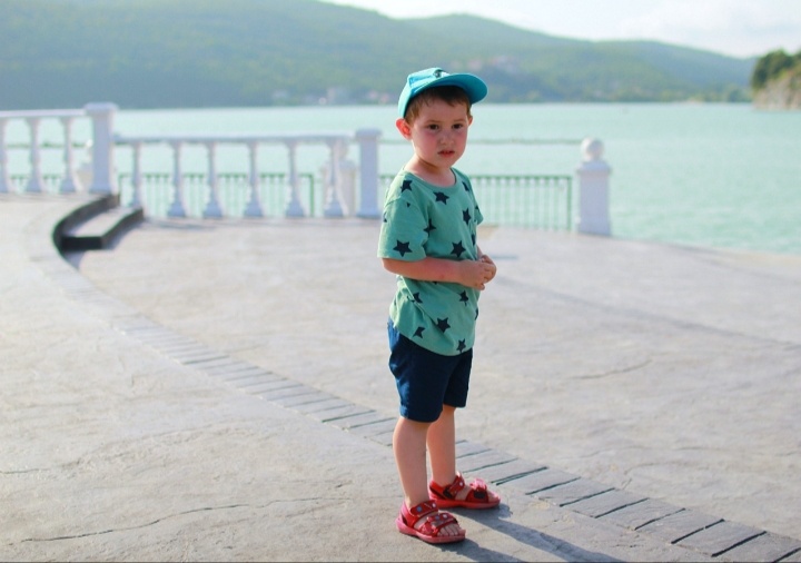 Первая поездка на море. 3 года 