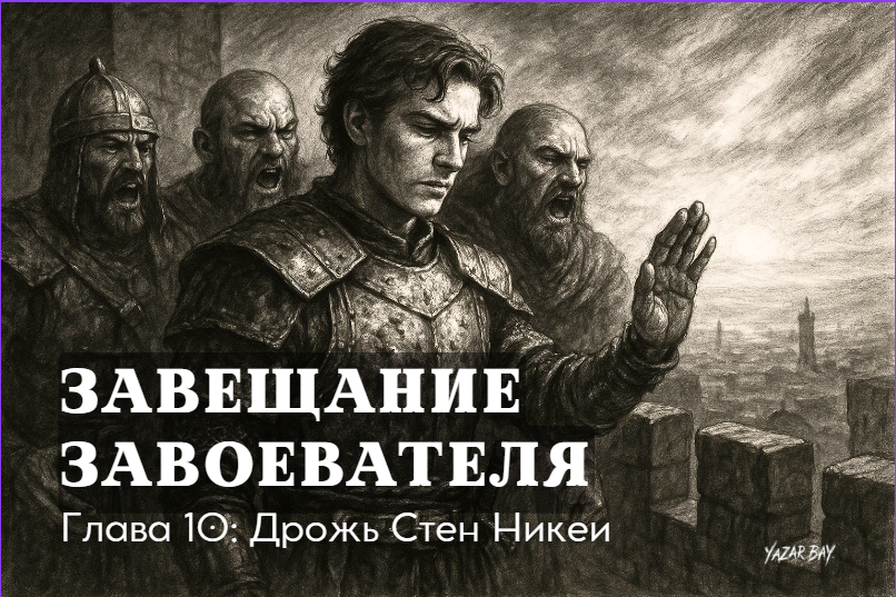 На стене захваченной цитадели Никеи шехзаде Орхан принимает трудное решение, отказываясь отдать нижний город на разграбление своей армии. ©Язар Бай