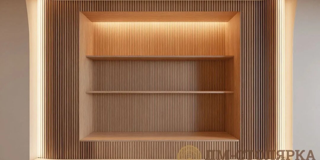 Оформляем ниши деревом: тепло, красиво и не как у всех