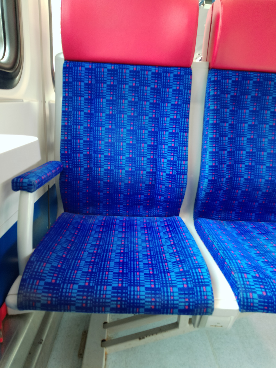 Фото автора электрички иволги. Хотя такие не доезжают до моего города, но я пересела , потому что тогда мой поезд не доехал до Москвы. 