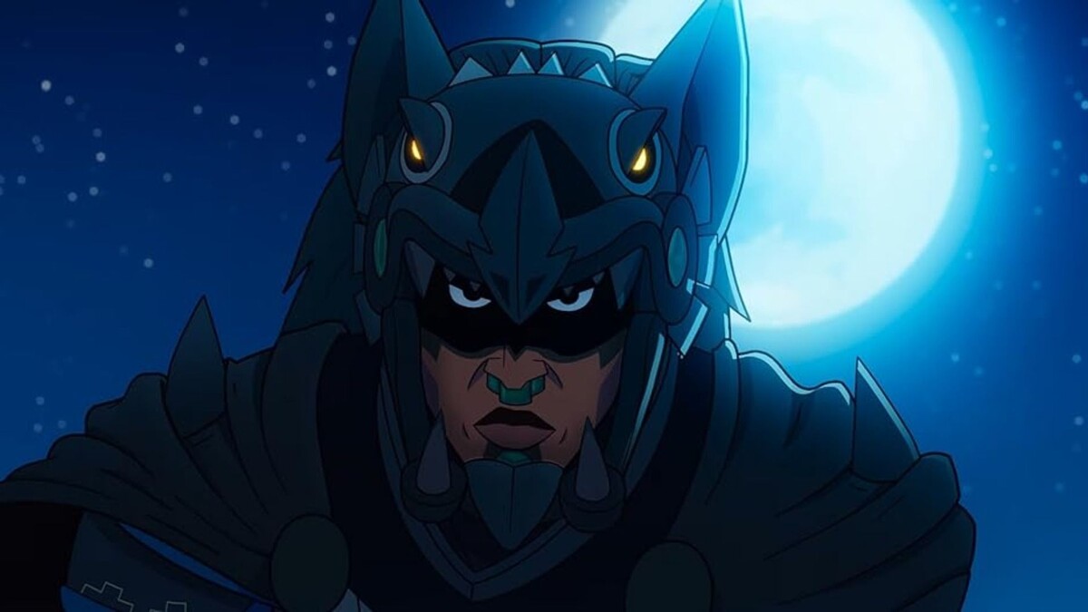    Кадр из мультфильма "Бэтмен-ацтек: Столкновение империй"