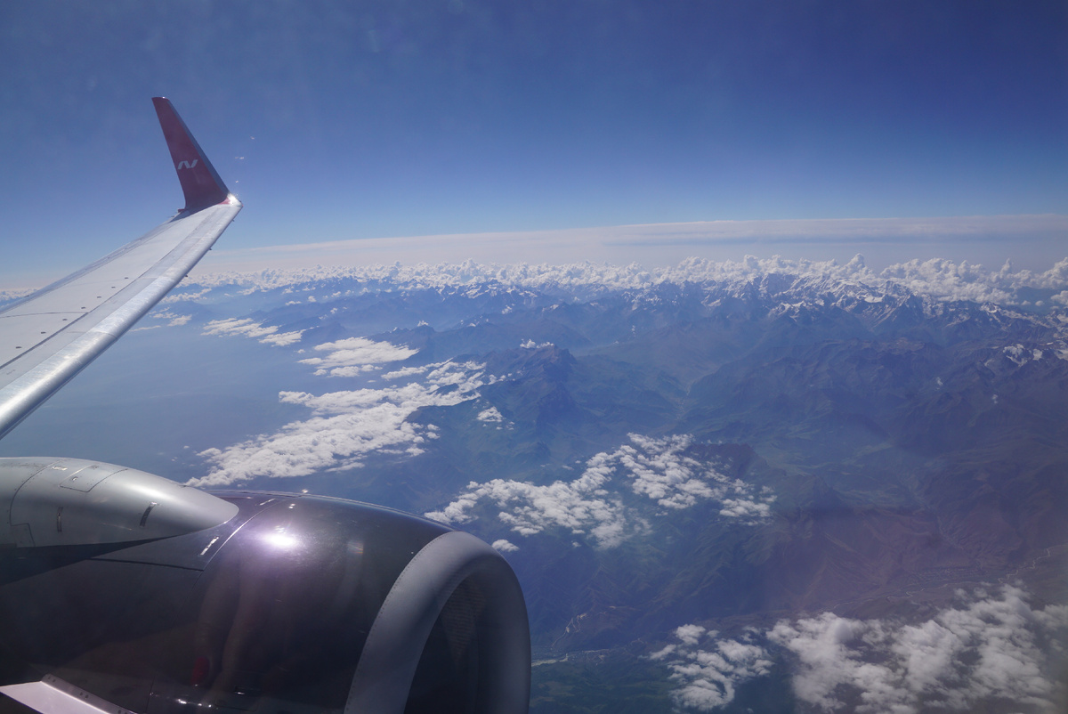 Кавказ под крылом самолёта.все фото подборки сделаны автором статьи