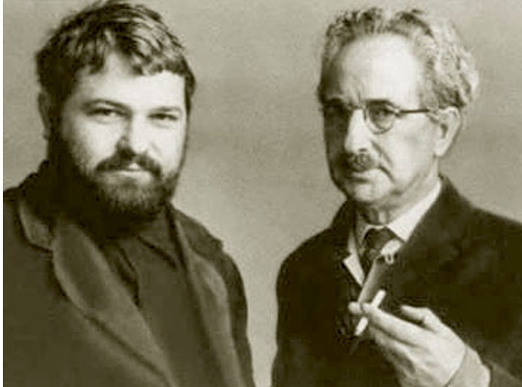 Семён Ляндрес с сыном Юлианом Семеновым 