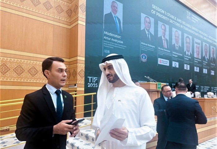 Интервью Саида Аль Шамси в кулуарах TIF 2025, 18 сентября, 2025 г., НТЗ «Аваза», Туркменистан (Фото: ORIENT)