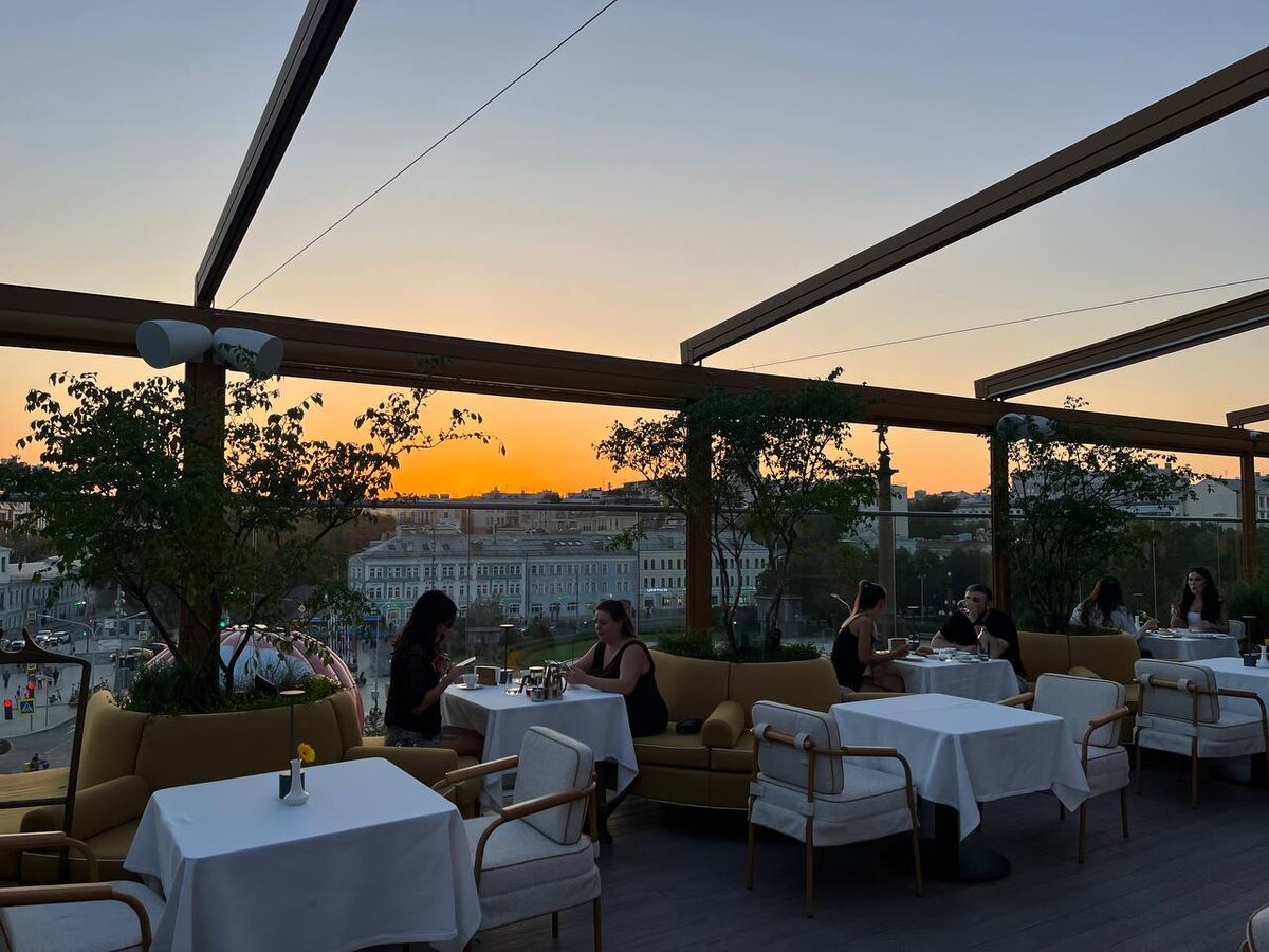 красивый вид на закат