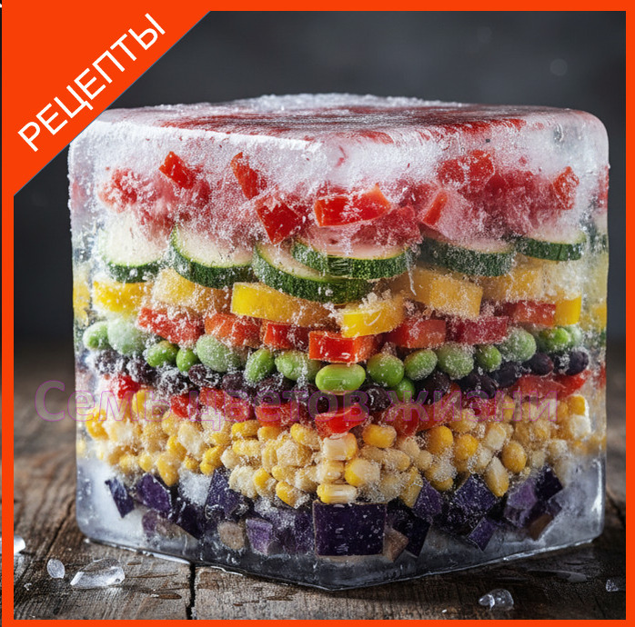 Яркая заморозка овощей на зиму