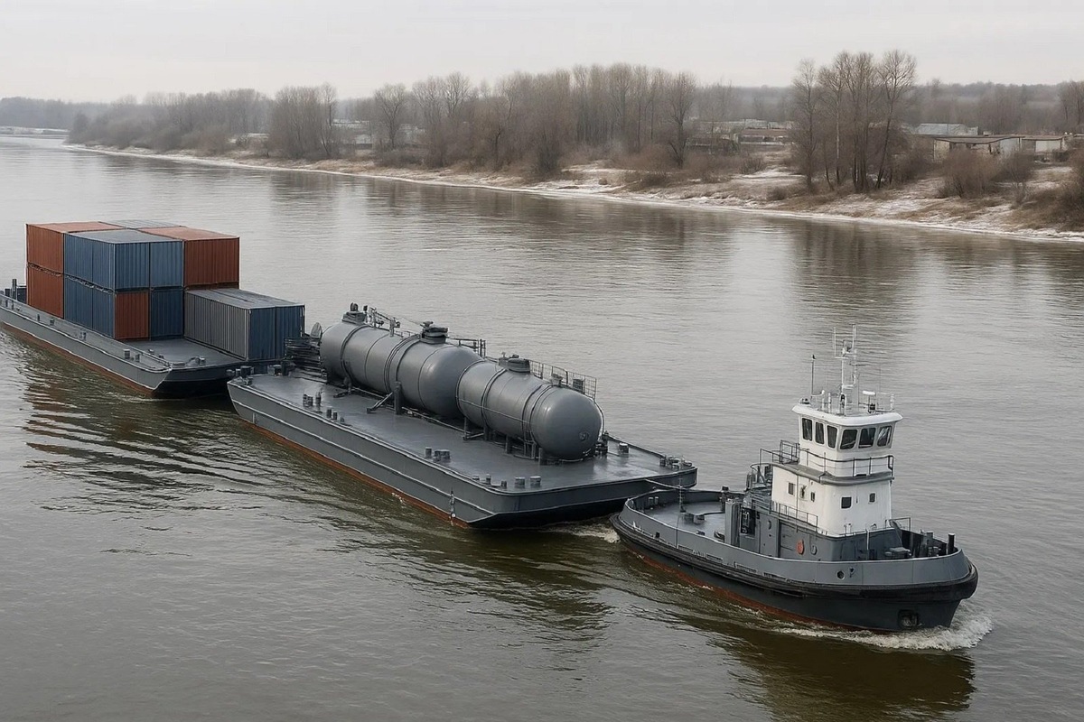    Ростех представил новые баржи для мелководного флота