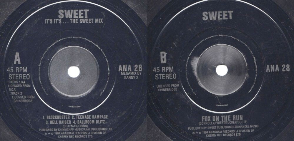 Лейблы британского сингла