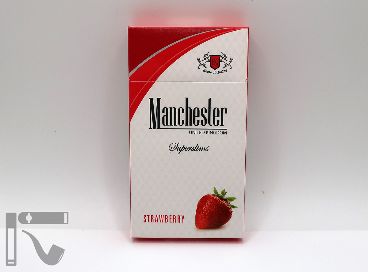Сигареты Manchester Strawberry. Фото: © канал "Уголок Курильщика"
