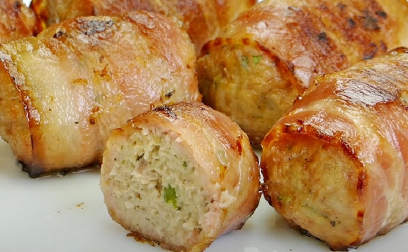 Мясные рулеты в беконе: простой деликатес с ресторанным вкусом