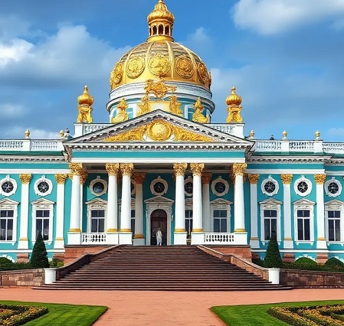 Гуляя по Петербургу: Екатерининский дворец в Пушкине — шедевр архитектуры эпохи барокко