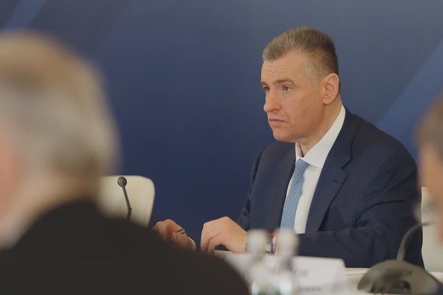 Председатель ЛДПР Леонид Слуцкий на встрече с Президентом России Владимиром Путиным