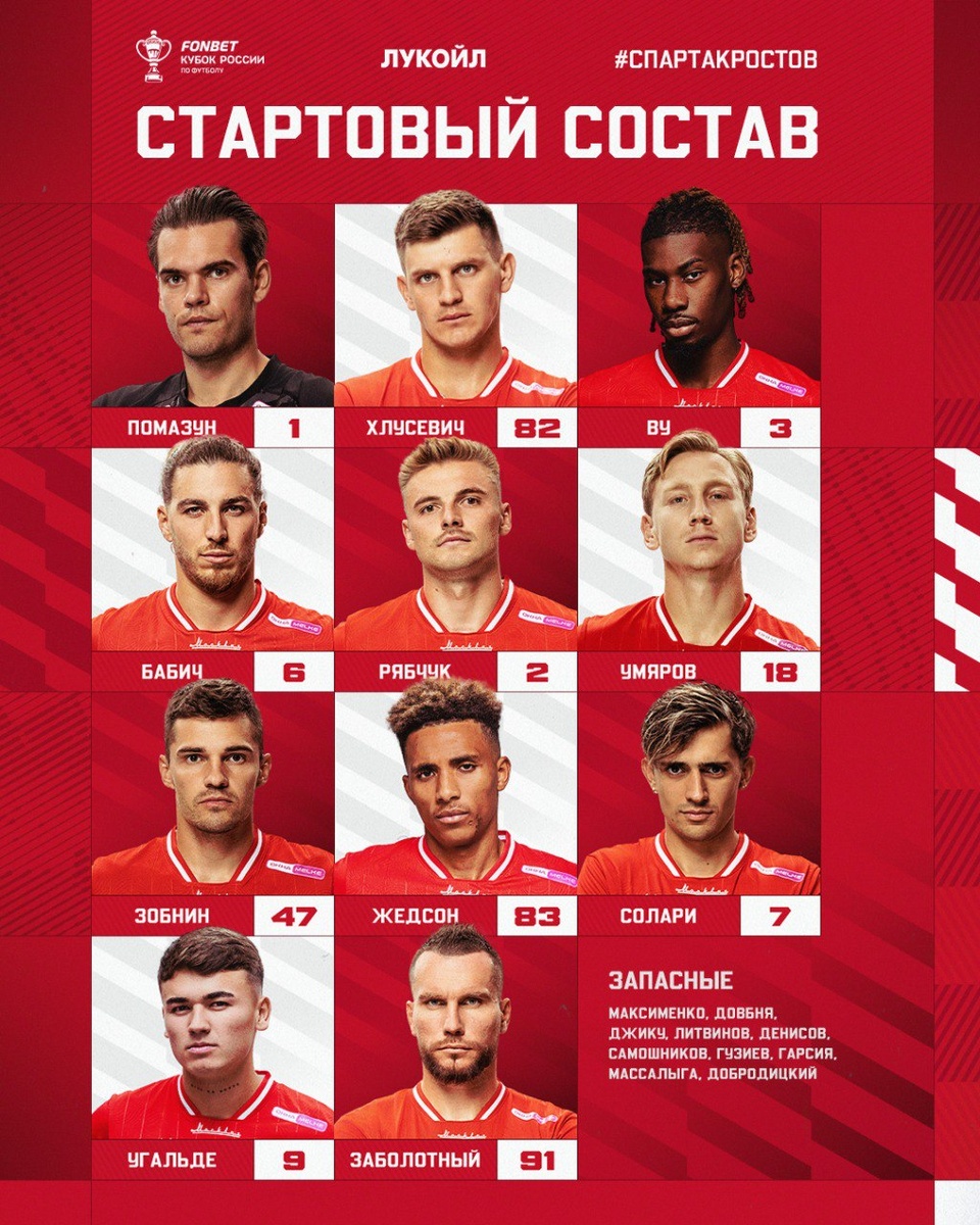 Из телеграм-канала "Спартака".