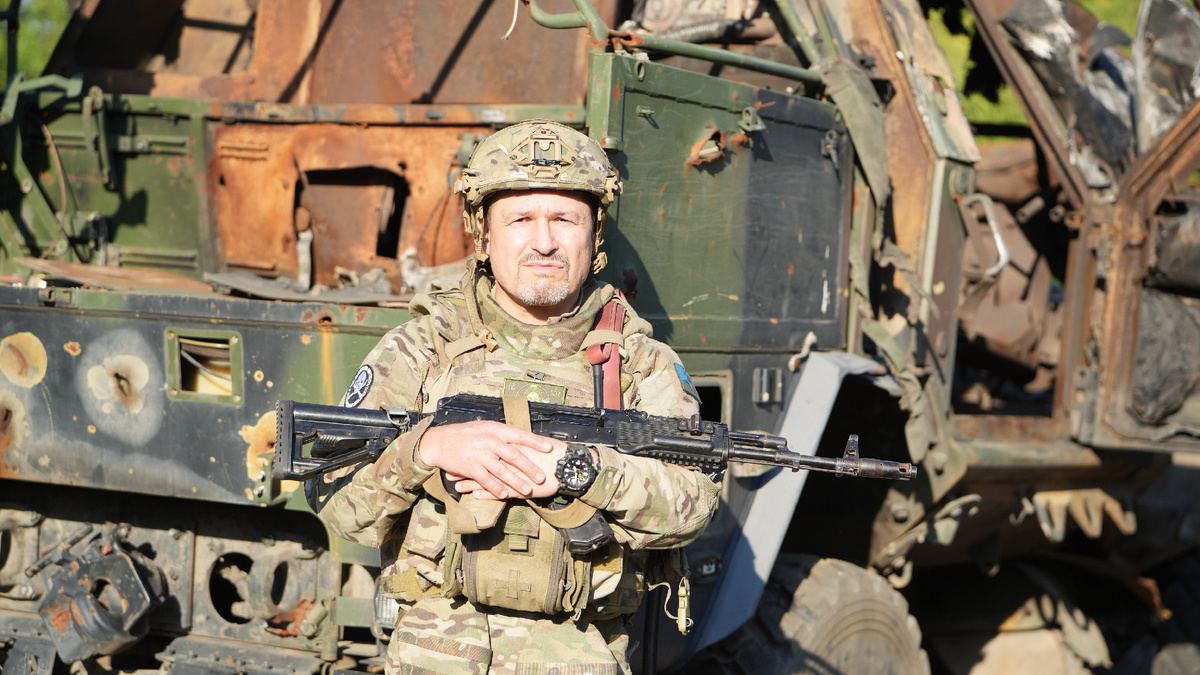 Командир 1-й штурмовой роты «В» майор Игорь Цапко.