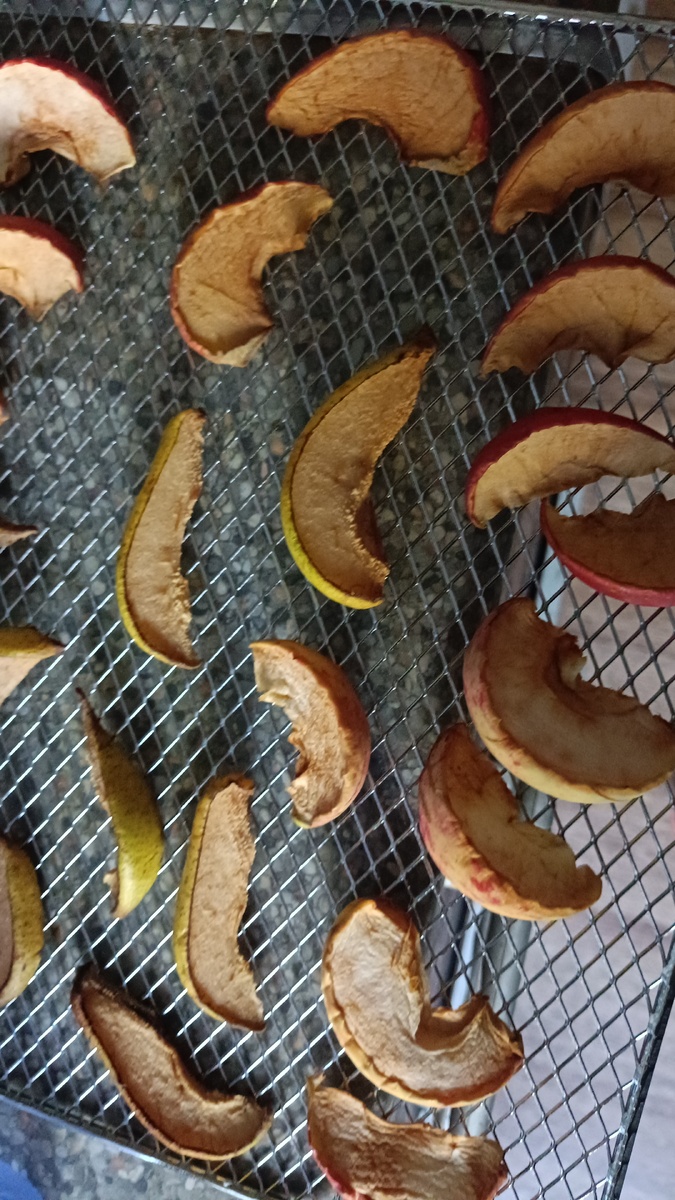 Сушеные яблоки и груши