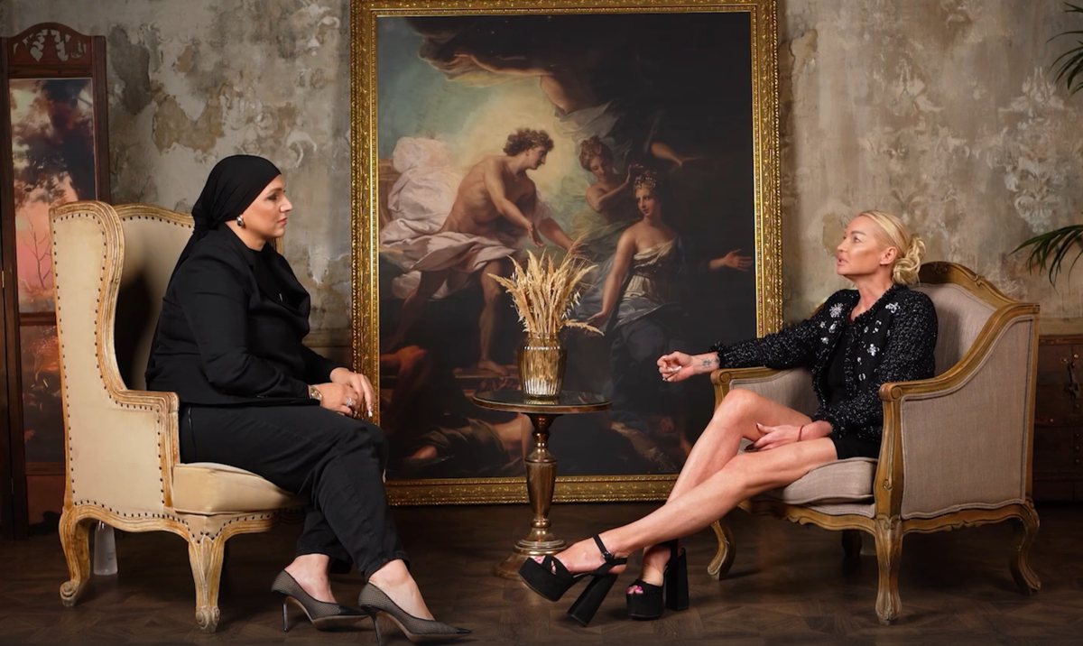 Анастасия Волочкова и Вера Ганеева. Фото: кадр из интервью