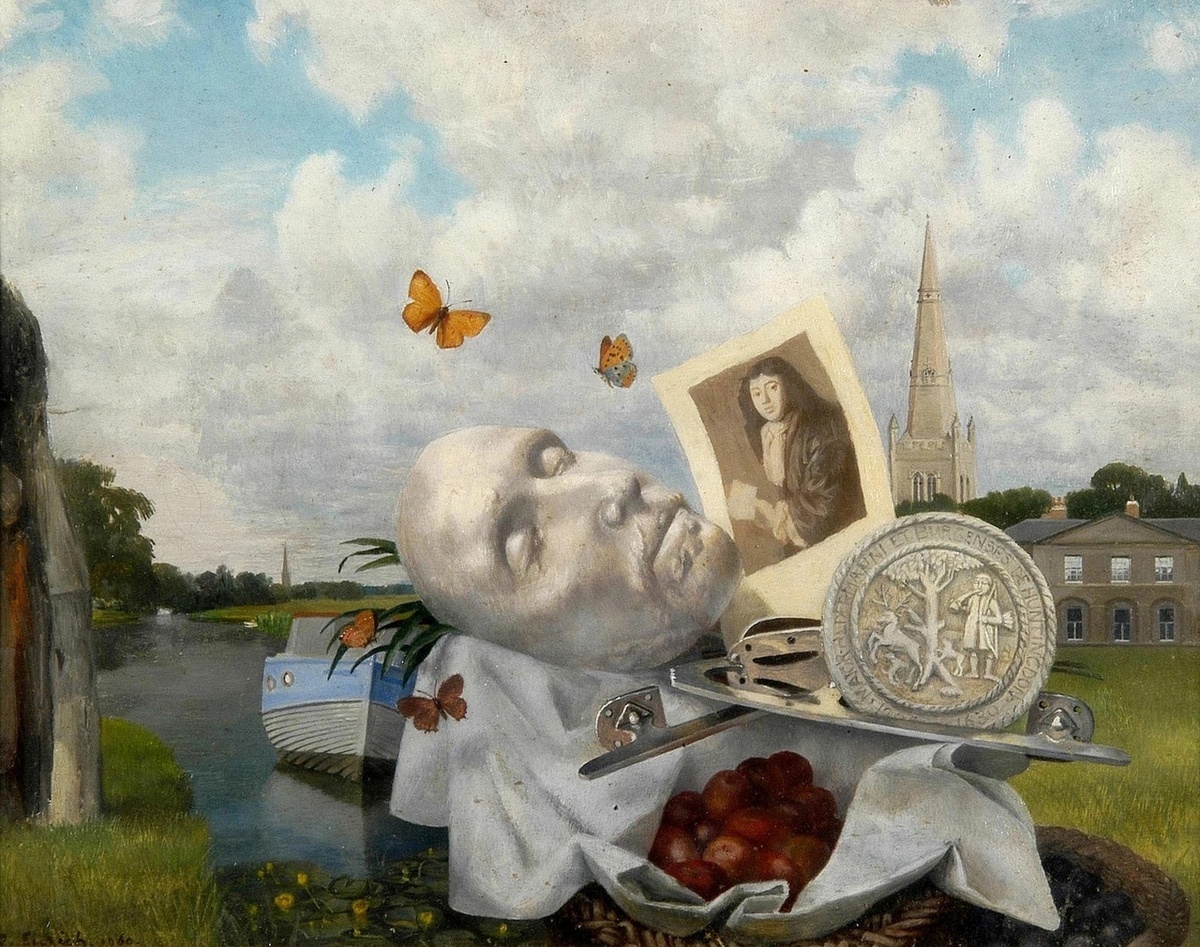  Рихард Эйрих (Richard Eurich). «Хантингдон сквозь историю». Эта заказная работа 1962г., пожалуй единственный опус художника, который можно отнести к сюру - М.Л.