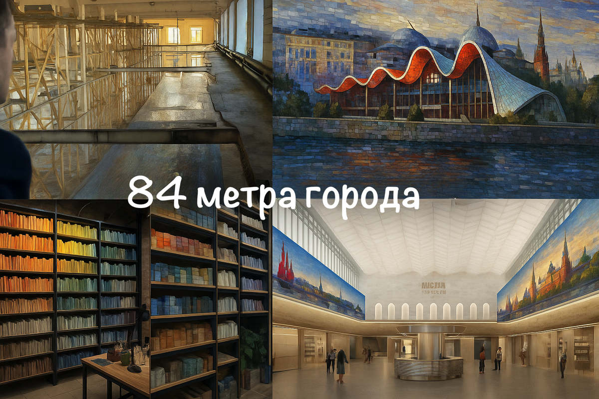 Художественный нейро-арт коллаж