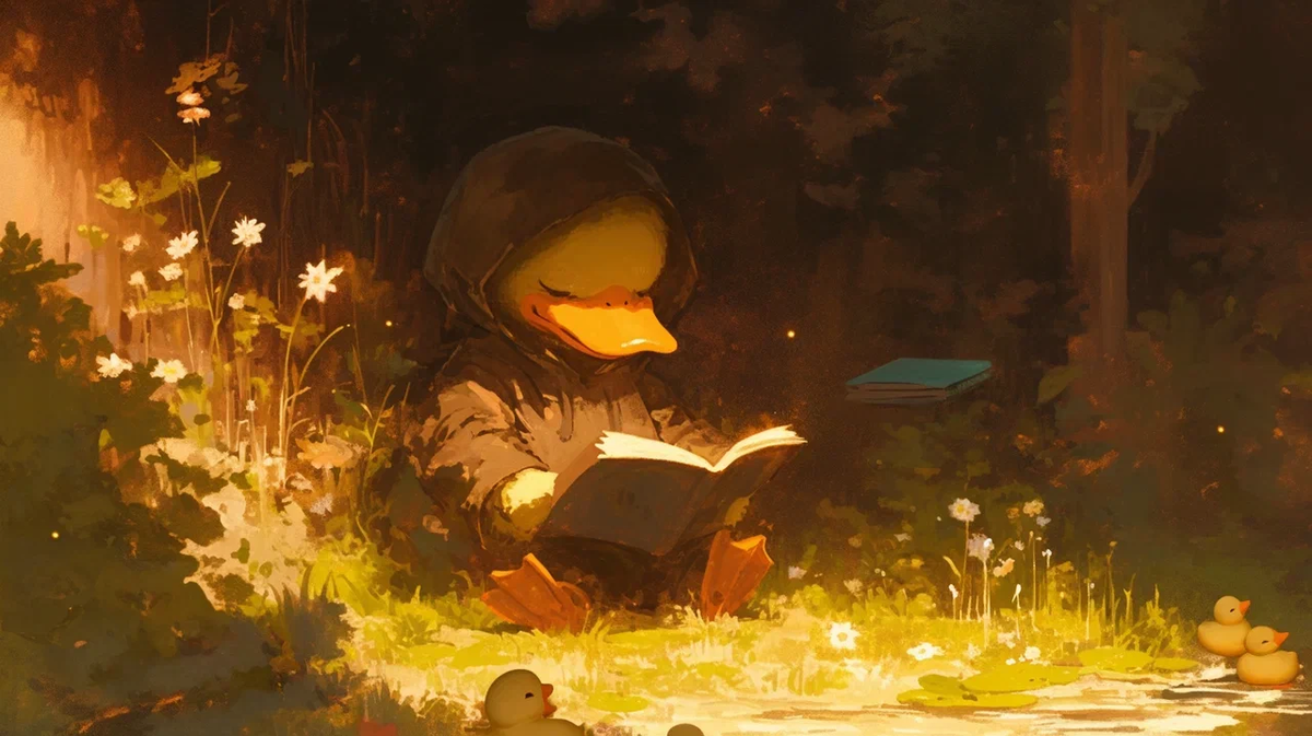 Уточке главное не умереть с голоду и не прятаться в лесу от приставов. https://dzen.ru/woodduck