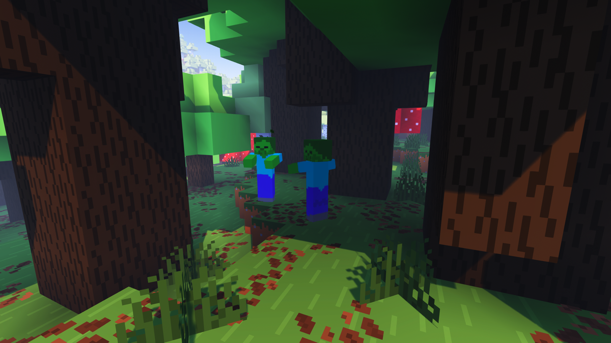 Обычные зомби в лесу