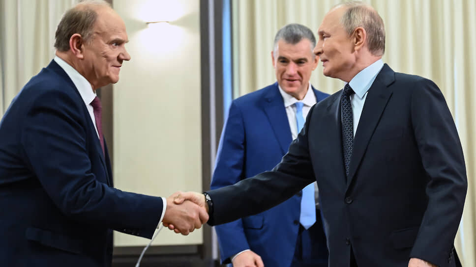 Владимиру Путину близок Геннадий Зюганов.📷Фото: Дмитрий Азаров / Коммерсантъ