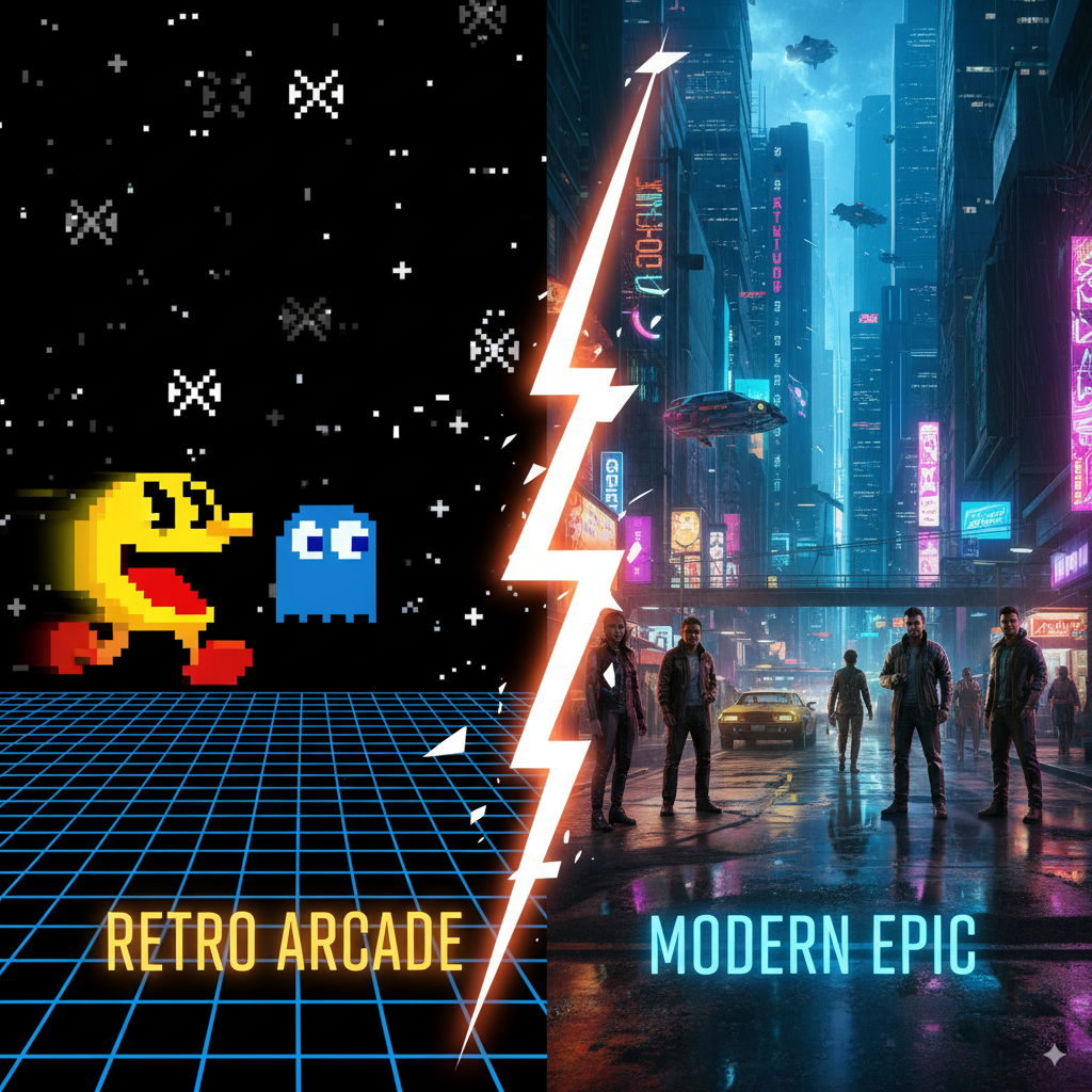 От простых пикселей до виртуальных миров, в которые хочется поверить. Как всего за несколько десятилетий игры прошли путь, заставивший наши компьютеры работать на 
пределе возможностей?