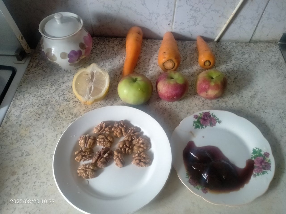 Продукты, необходимые для салата