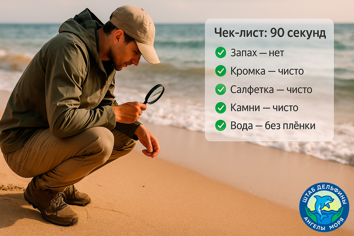 Черное море сегодня: «быстрая самопроверка пляжа — 90 секунд». Можно ли купаться?