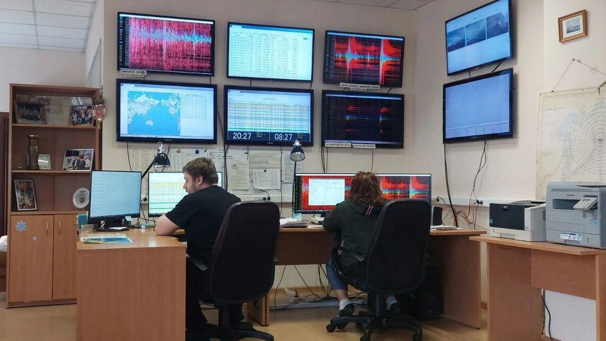 Афтершок магнитудой 7,2 был зафиксирован в Тихом океане. Фото: Телеграм-канал «Камчатский филиал ФГБУН ФИЦ „Единая геофизическая служба Российской академии наук“»