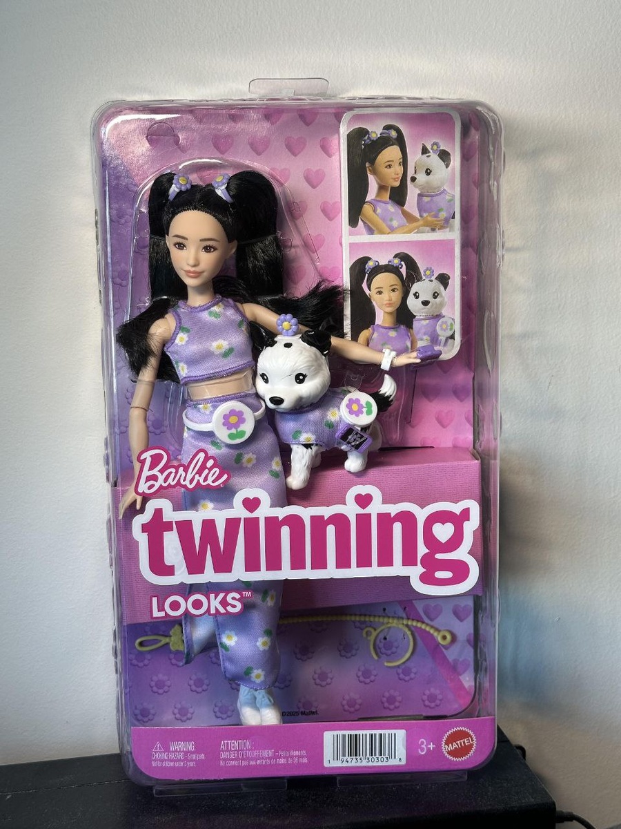 Barbie Twinning look 2025 - живые фото, вот чего-то не хватает, какой-то яркости, более выделенных глаз хотя бы 