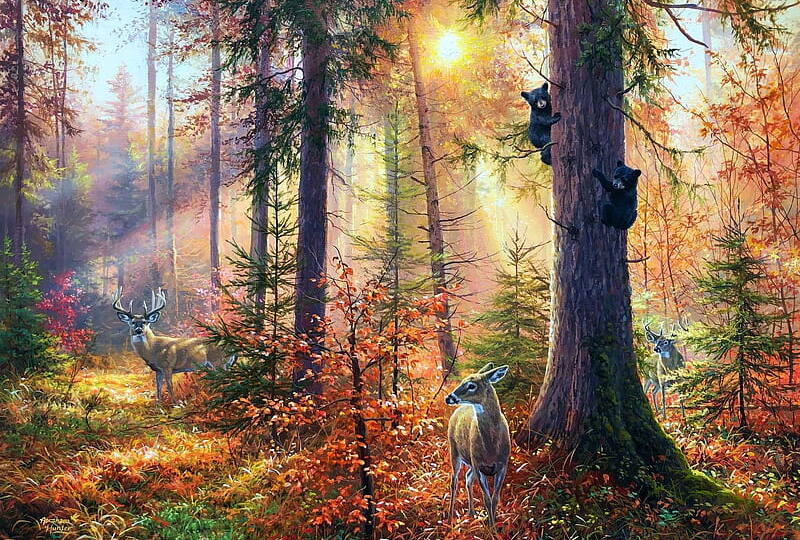 Красоту обнимаю душой. Осенние картины разных художников