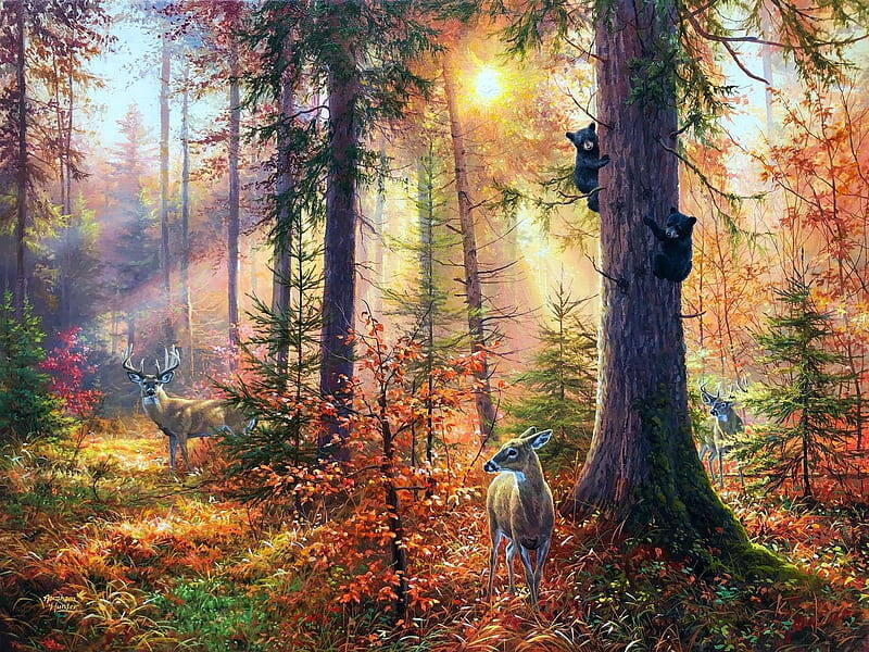 художник Абрахам Хантер - https://ru.pinterest.com/