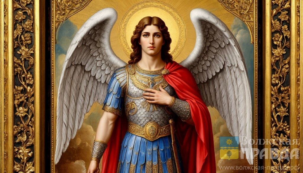 Архангел Михаил. Изображение сгенерировано с помощью нейросети Шедеврум и носит иллюстративный характер📷    «Михаил заморозком прихватил»: традиции 19 сентября
