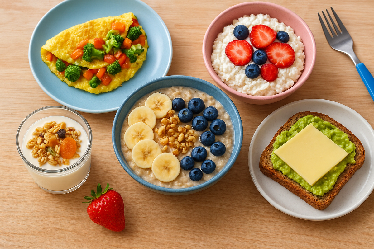 5 самых полезных завтраков для ребёнка#
