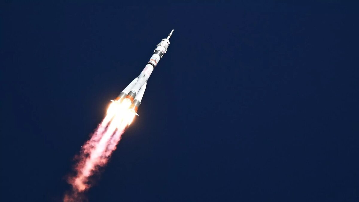 Запуск РН "Союз-2.1а" с кораблем "Союз МС-27" с космодрома Байконур / © Фотохост-агентство РИА Новости